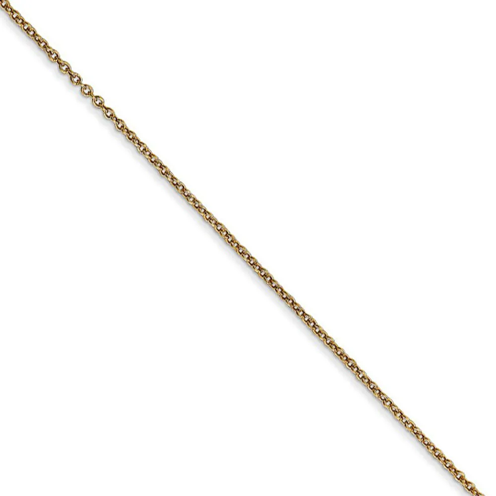 14k Yellow Gold & Rhodium Guardian Angel Heart Necklace