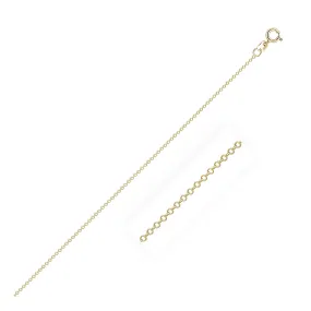 14k Yellow Gold Cable Link Chain 0.5mm-rx66146-20