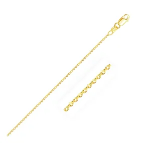 14k Yellow Gold Round Cable Link Chain 1.5mm-rx23476-18