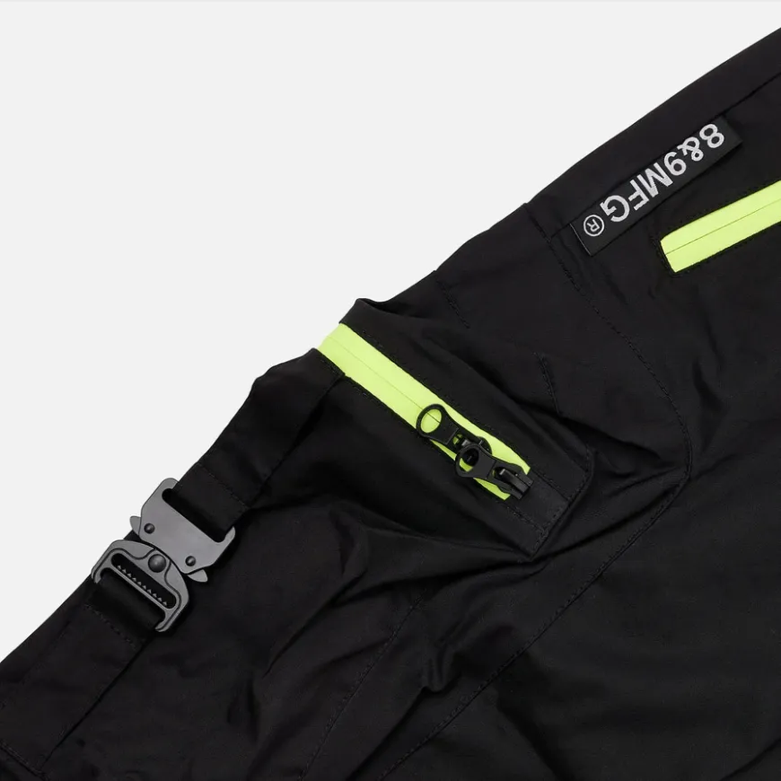 8&9 - Combat Nylon Shorts - Volt Zipper