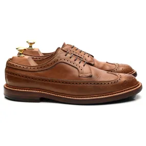 '97870' Brown Leather Derby Brogues UK 8 US 8.5 D