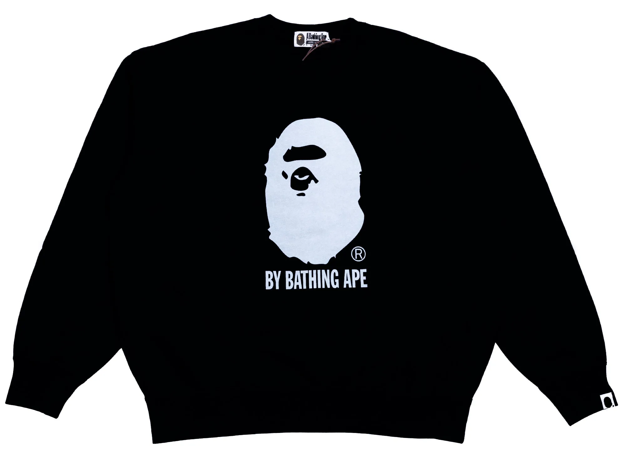 A Bathing Ape By Bathing Ape Overdye Crewneck in Black