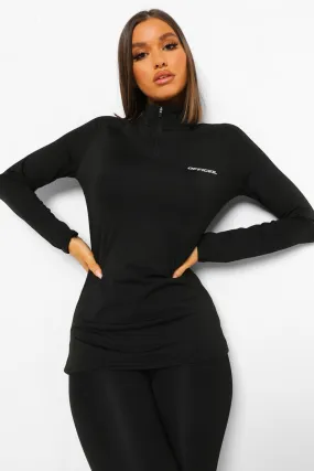 Active Raglan Funnel Neck Top