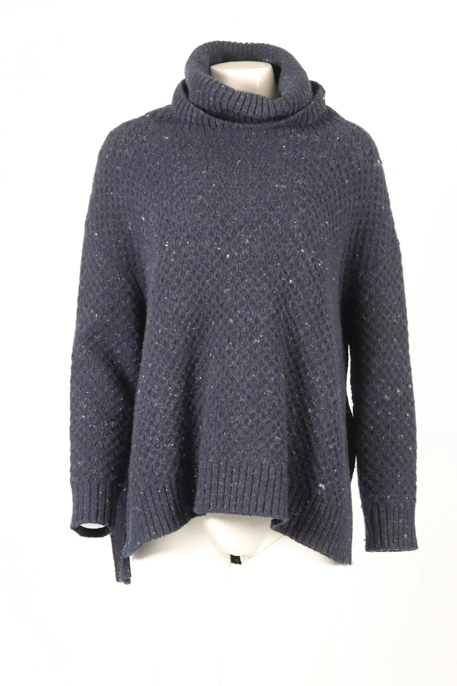 ADAM LIPPES WOOL AND CASHMERE TURTLENECK SWEATER SMALL