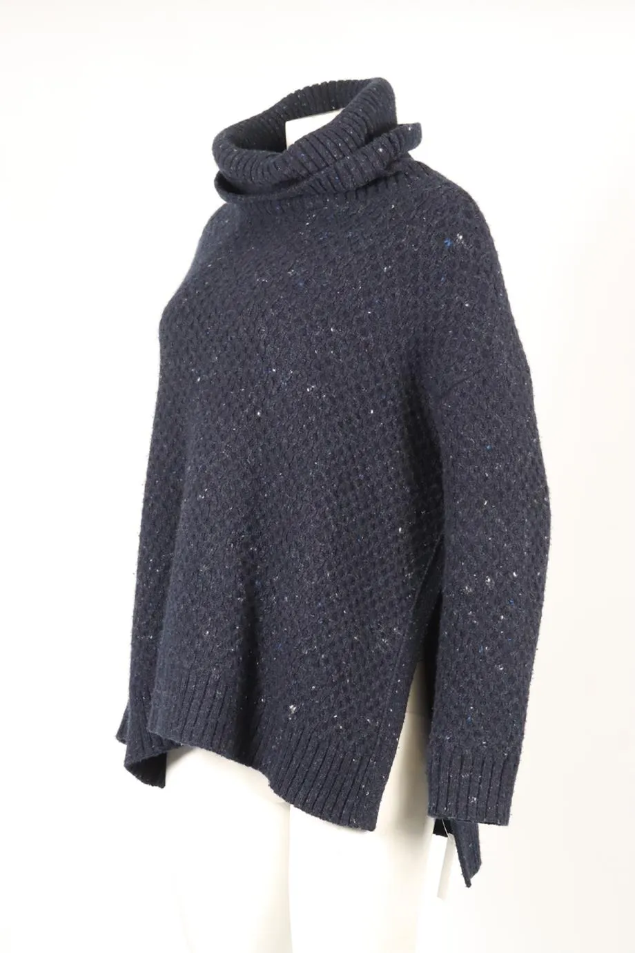 ADAM LIPPES WOOL AND CASHMERE TURTLENECK SWEATER SMALL