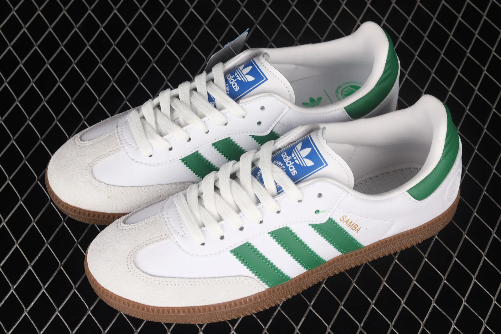 Adidas Originals Samba OG Footwear White Green Shoes EF6552