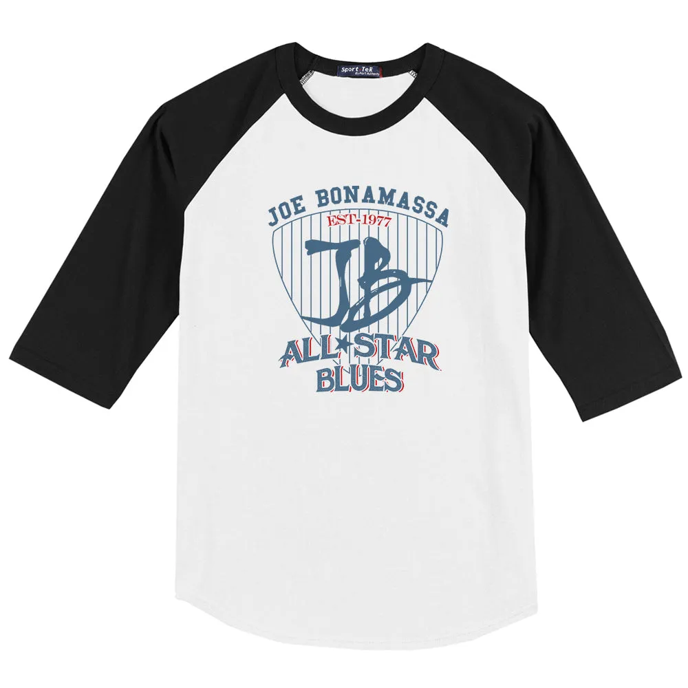 Allstar Blues Colorblock Raglan 3/4 Sleeve T-Shirt  (Men)