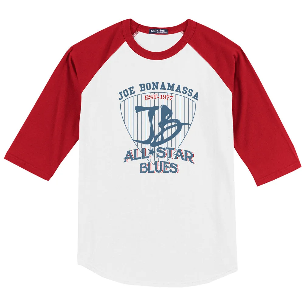 Allstar Blues Colorblock Raglan 3/4 Sleeve T-Shirt  (Men)