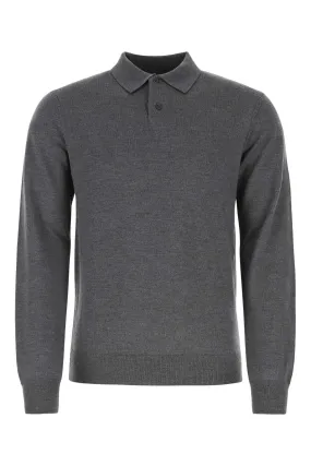 A.P.C. Button Detailed Long-Sleeved Polo Shirt