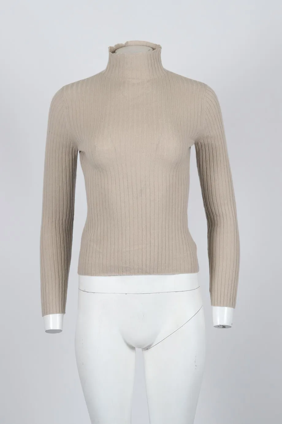 ARCH4 RIBBED CASHMERE TURTLENECK SWEATER SMALL