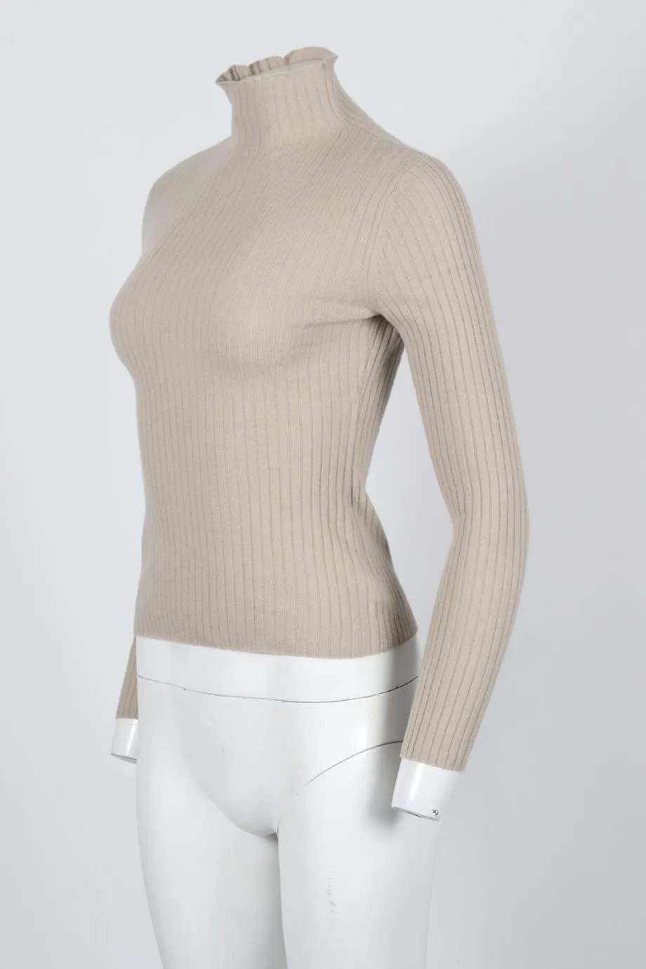 ARCH4 RIBBED CASHMERE TURTLENECK SWEATER SMALL