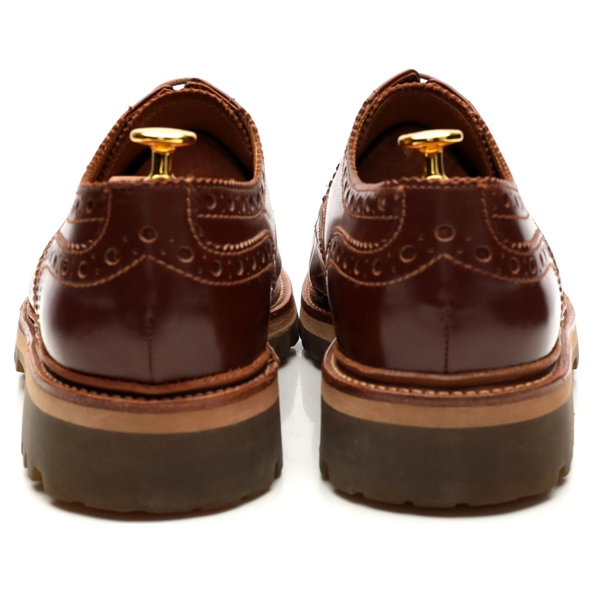 'Archie' Brown Leather Derby Brogue UK 12 G