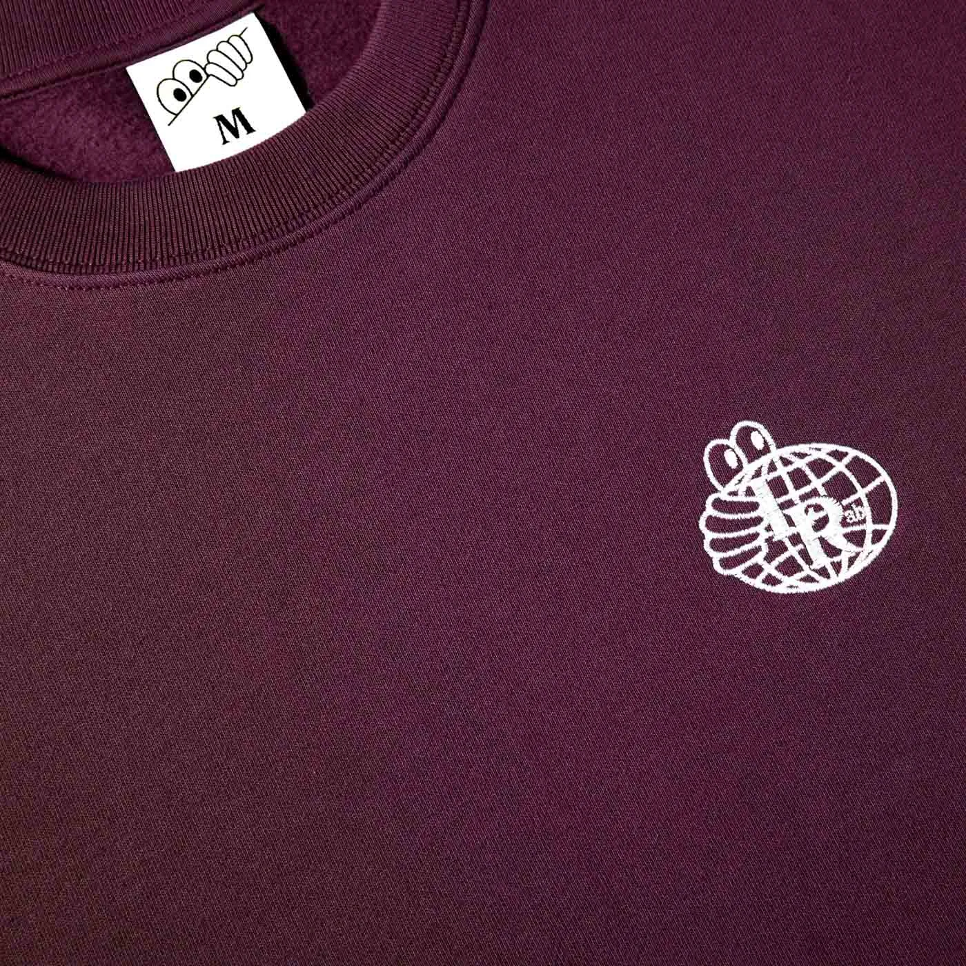 Atlas Monogram Crewneck (Plum)