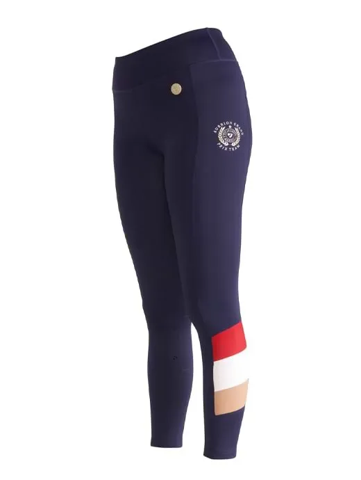 Aubrion Team Shield Riding Tights Navy