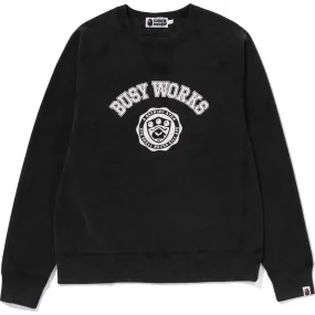 BAPE BUSY WORKS CREWNECK MENS