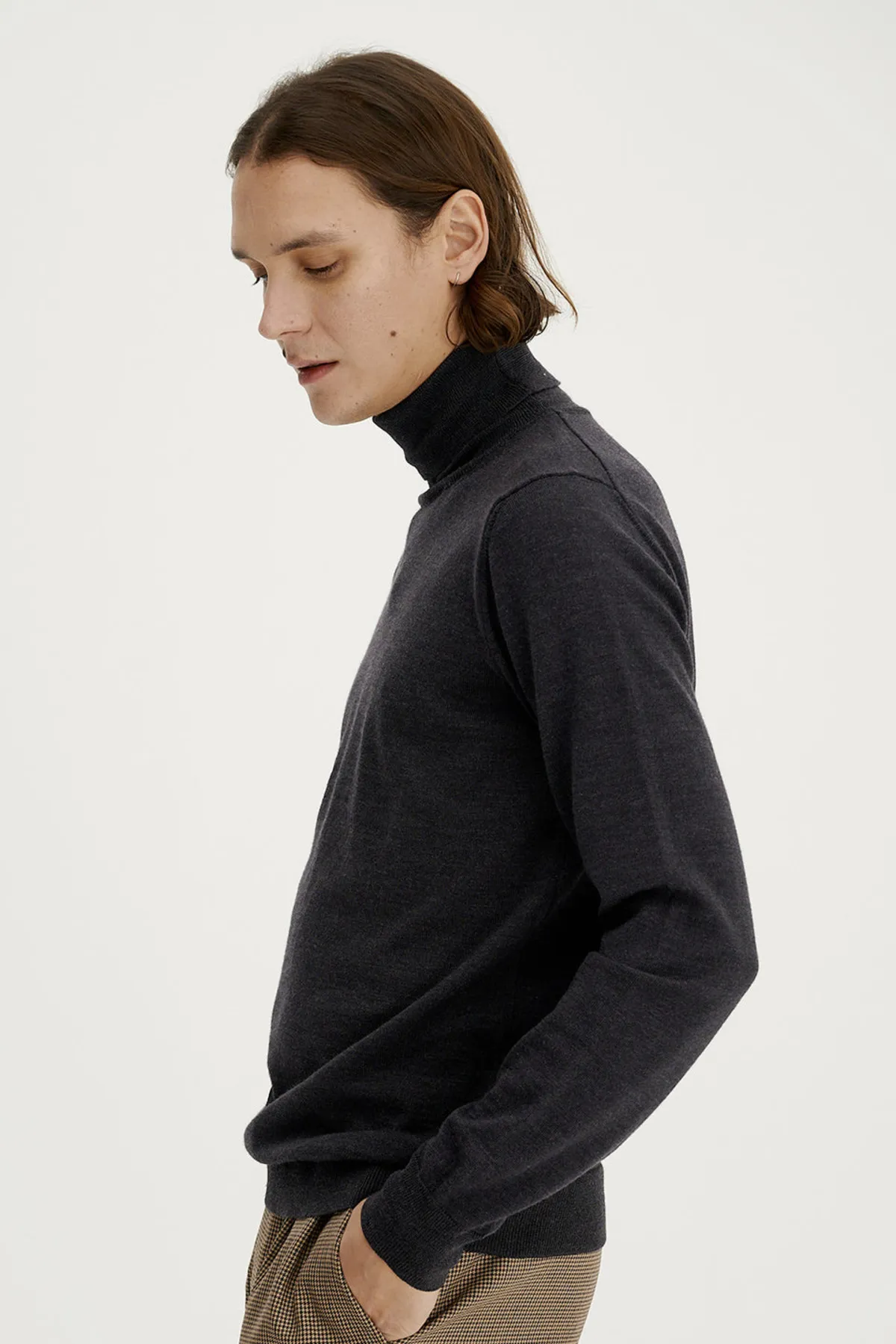 Bergen Unisex Turtleneck - Anthracite