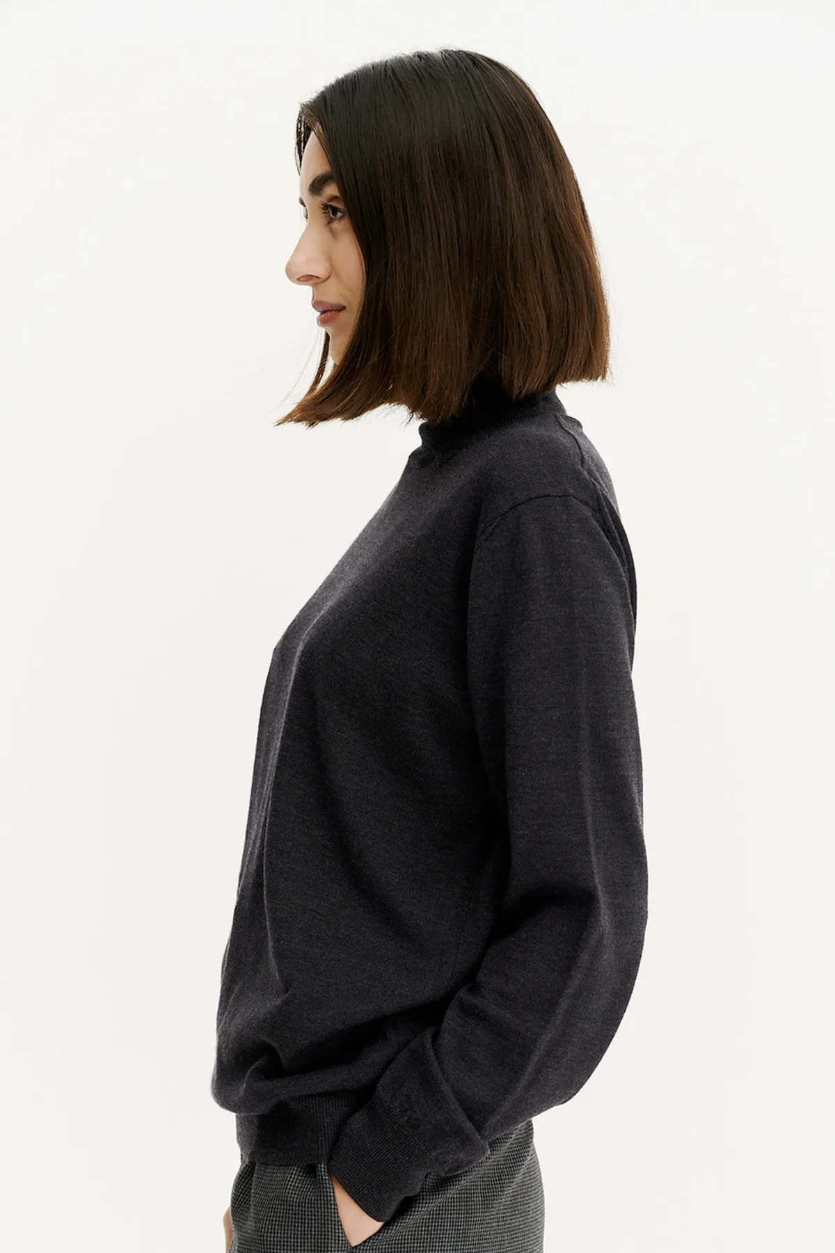 Bergen Unisex Turtleneck - Anthracite