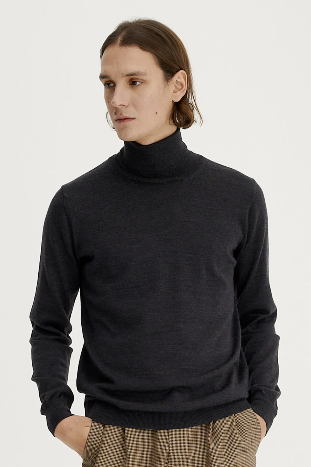 Bergen Unisex Turtleneck - Anthracite