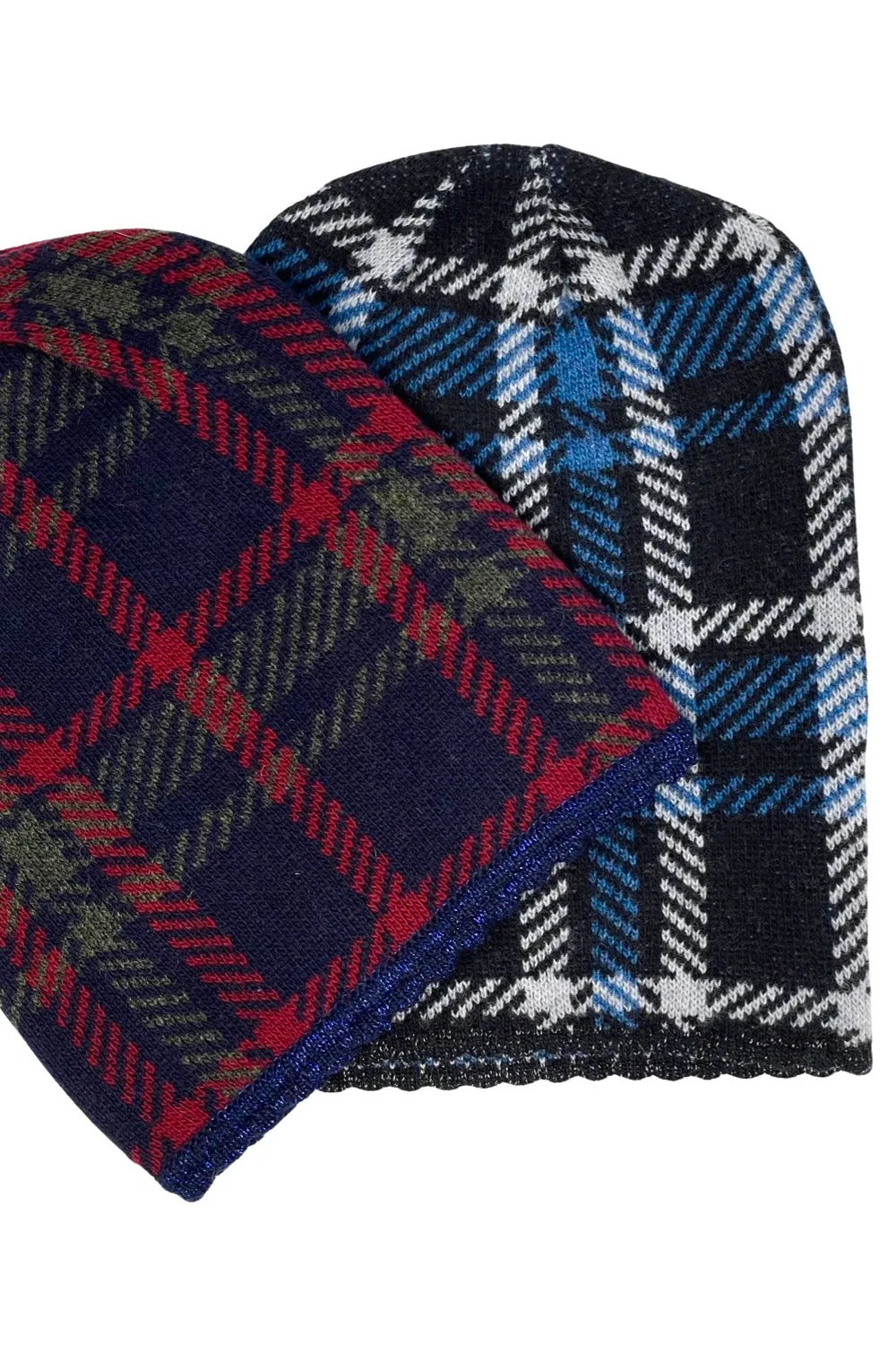 BERRETTO MAGLIA JACQUARD TARTAN