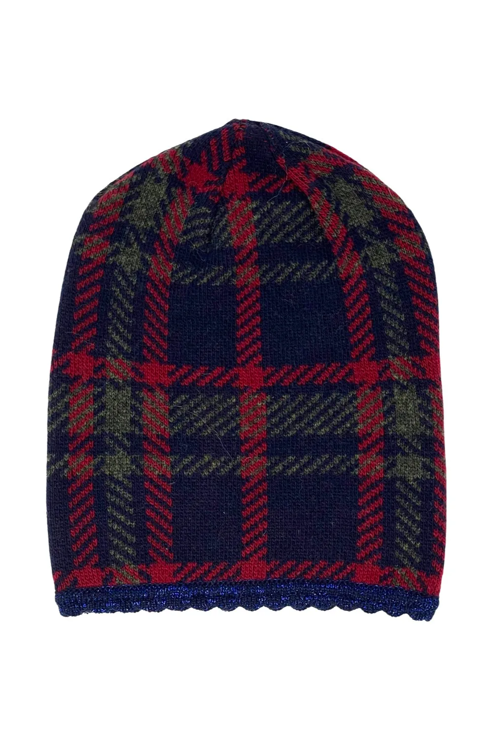 BERRETTO MAGLIA JACQUARD TARTAN