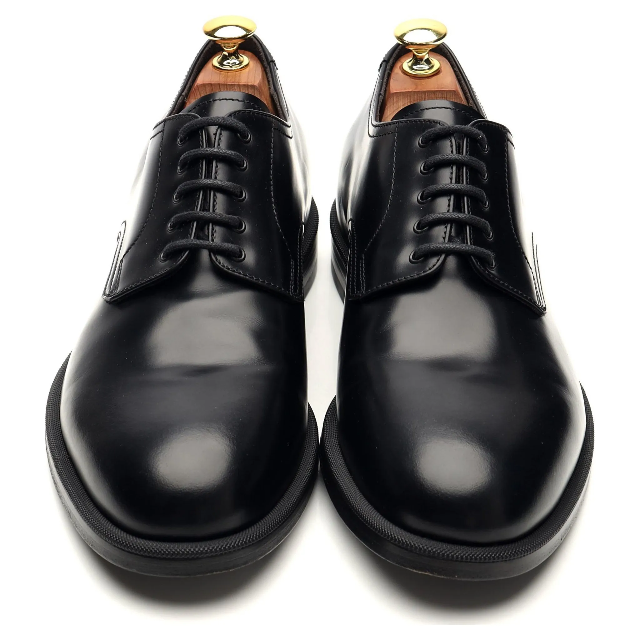 Black Leather Derby UK 9 EU 43