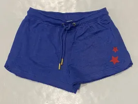 Blue Raw Edge Star Short