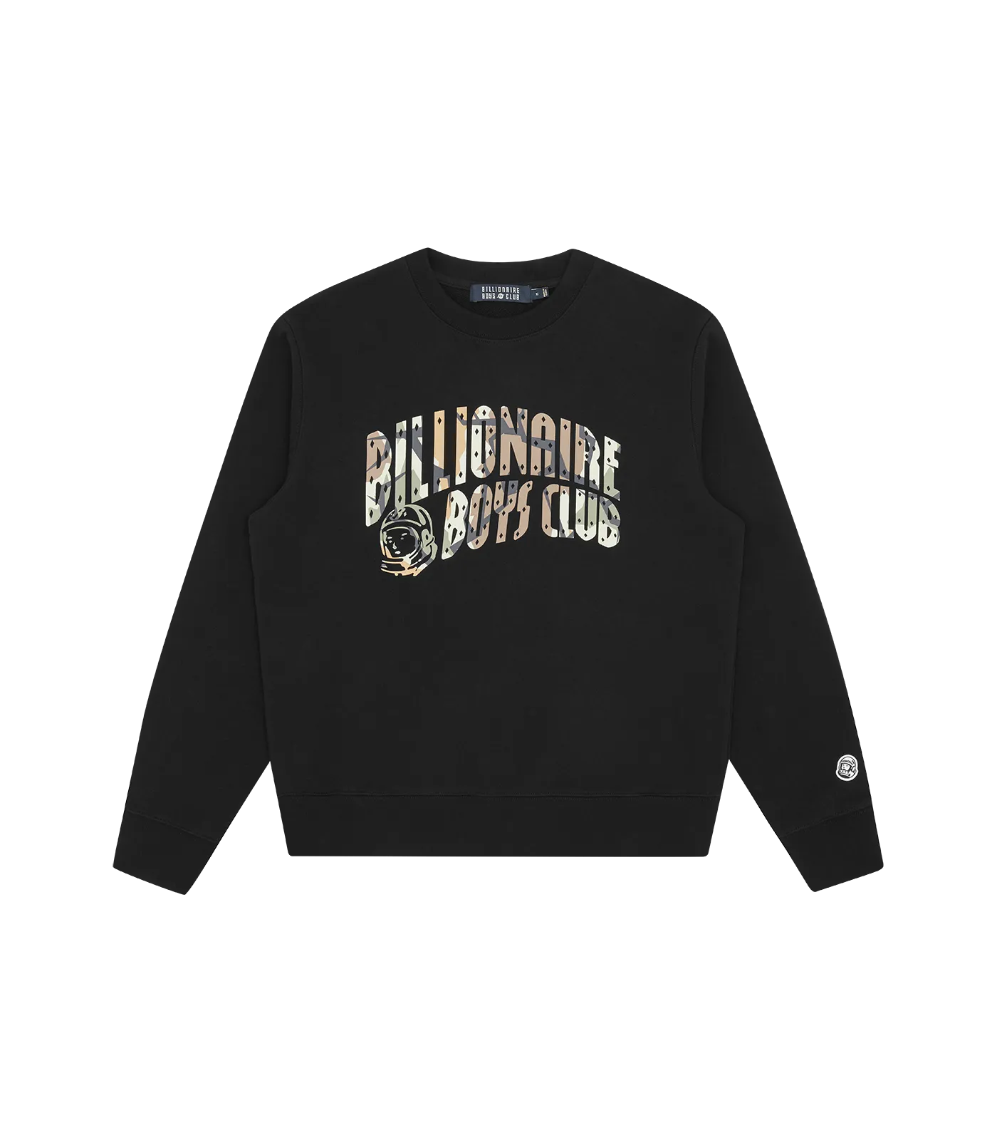 CAMO ARCH LOGO CREWNECK - BLACK