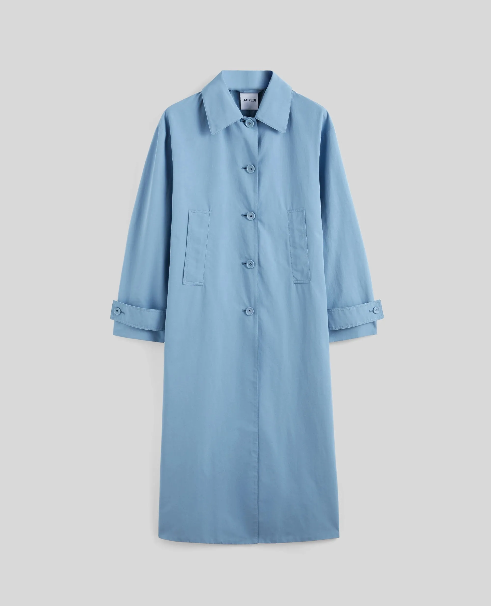 Canvas overcoat, blue