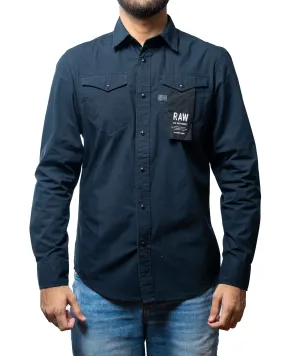 CERTIFIED THRIFT  G - STAR RAW BLACK LANDOH FORMAL SLIM FIT SHIRT