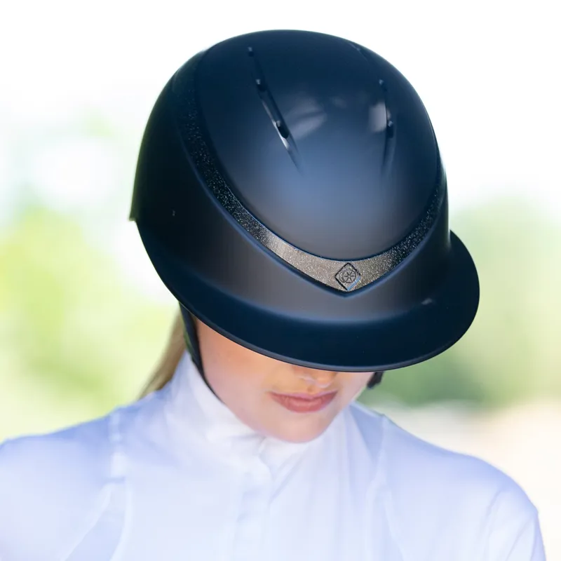 Charles Owen This Esme Luna Wide Peak Riding Hat - Midnight Navy