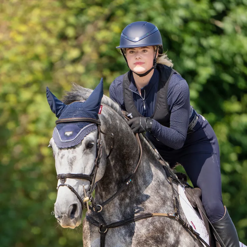 Charles Owen This Esme Luna Wide Peak Riding Hat - Midnight Navy