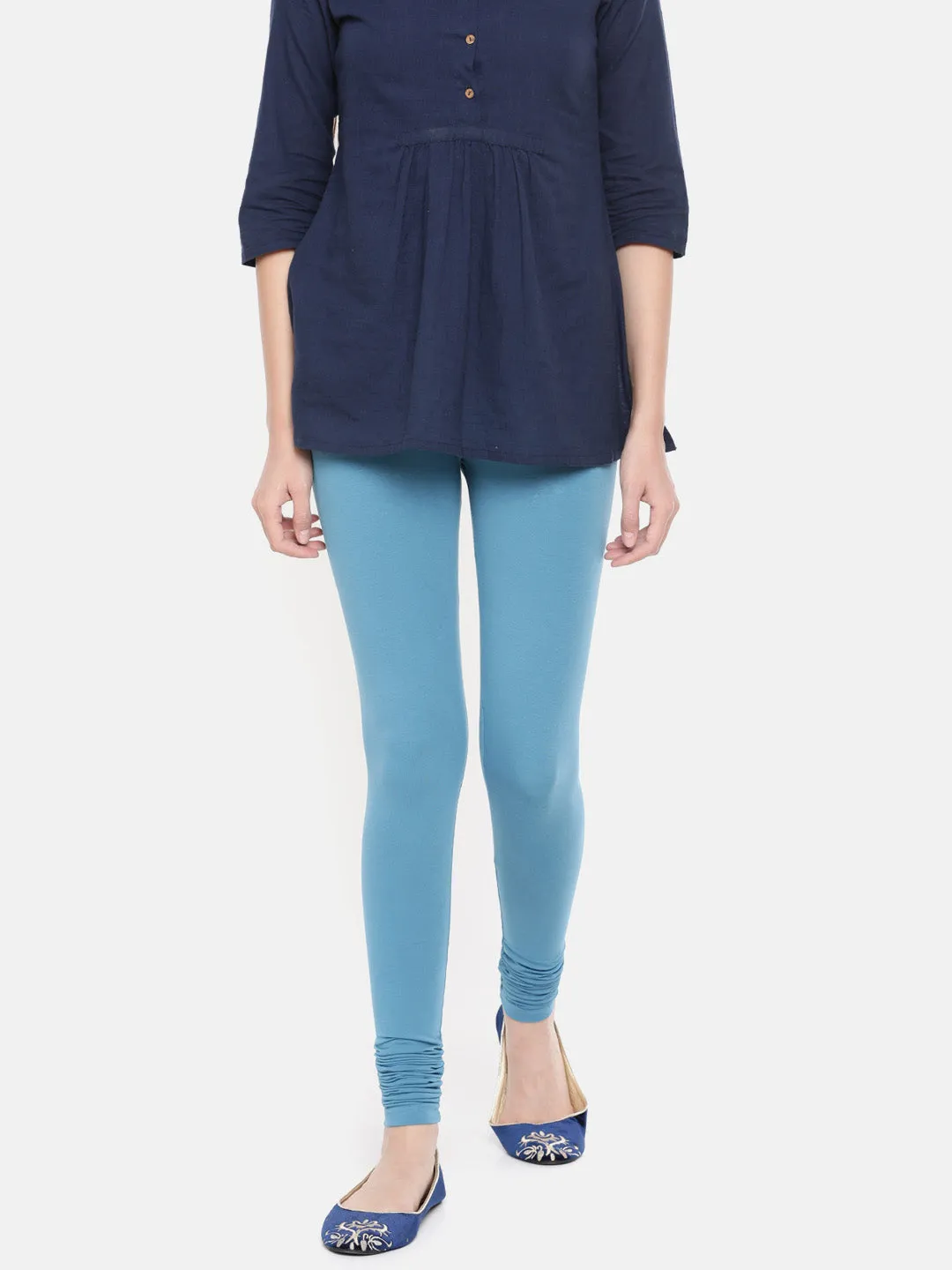 Churidar Leggings-True Indigo