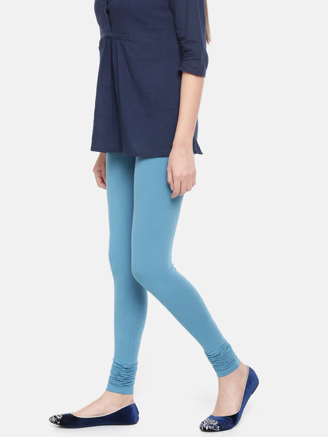 Churidar Leggings-True Indigo