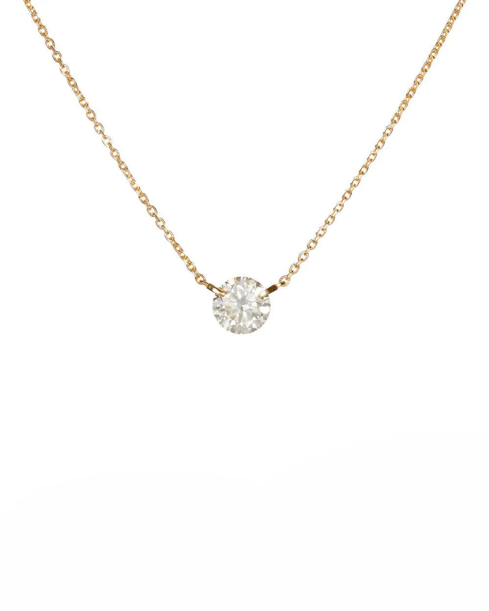 Collette Diamond Solitair Necklace