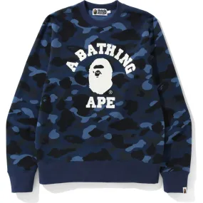 COLOR CAMO COLLEGE CREWNECK MENS