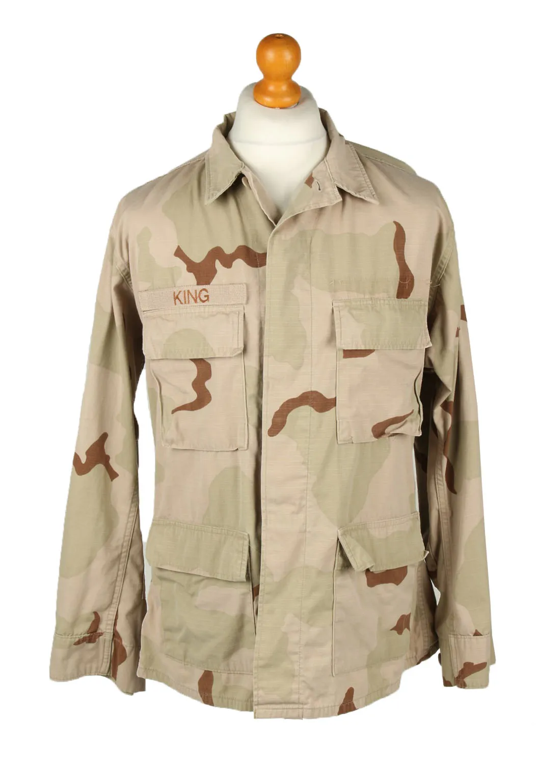 Combat Field Army Shirt Military Camel M - Pepper Tree London