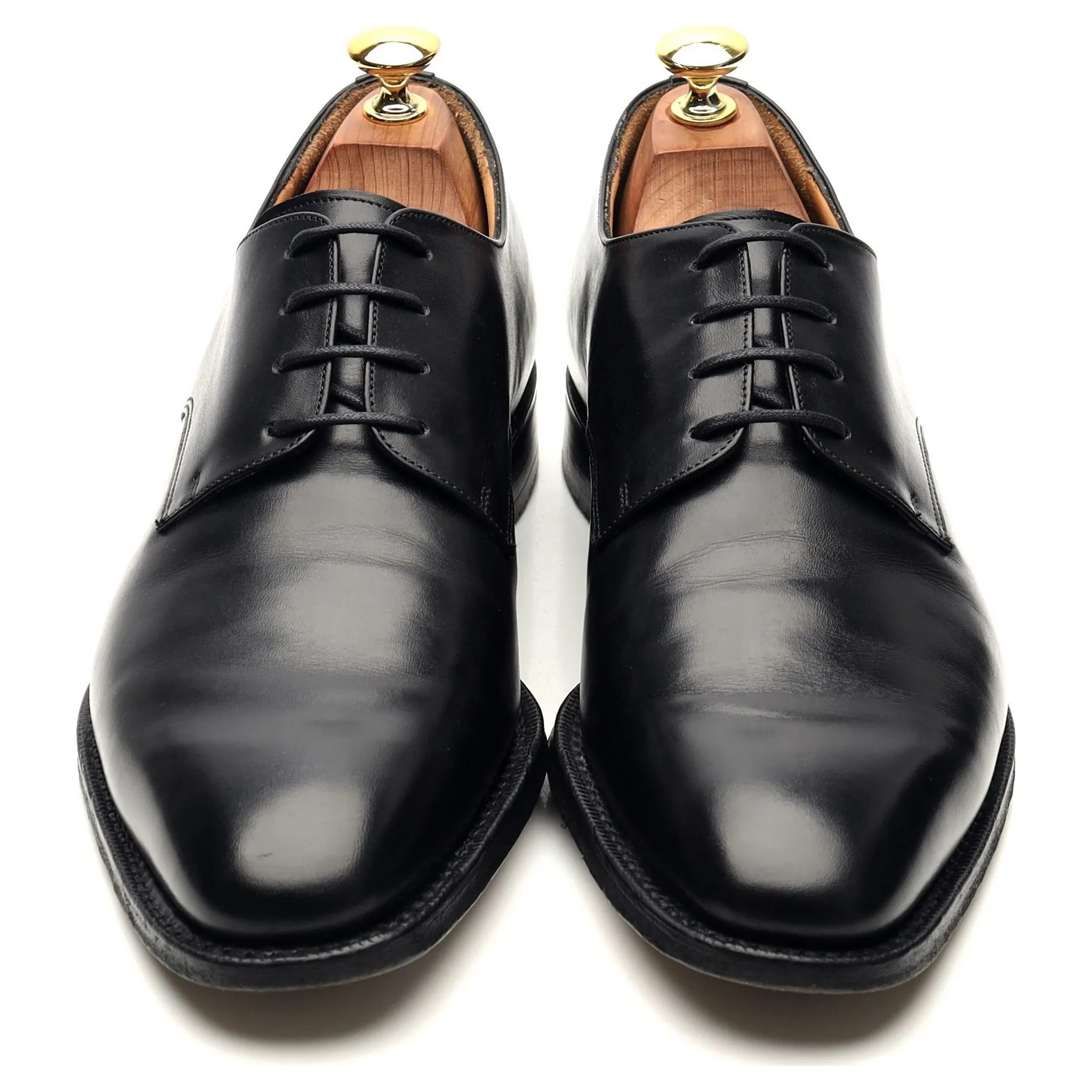 'Coram' Black Leather Derby UK 8.5 F