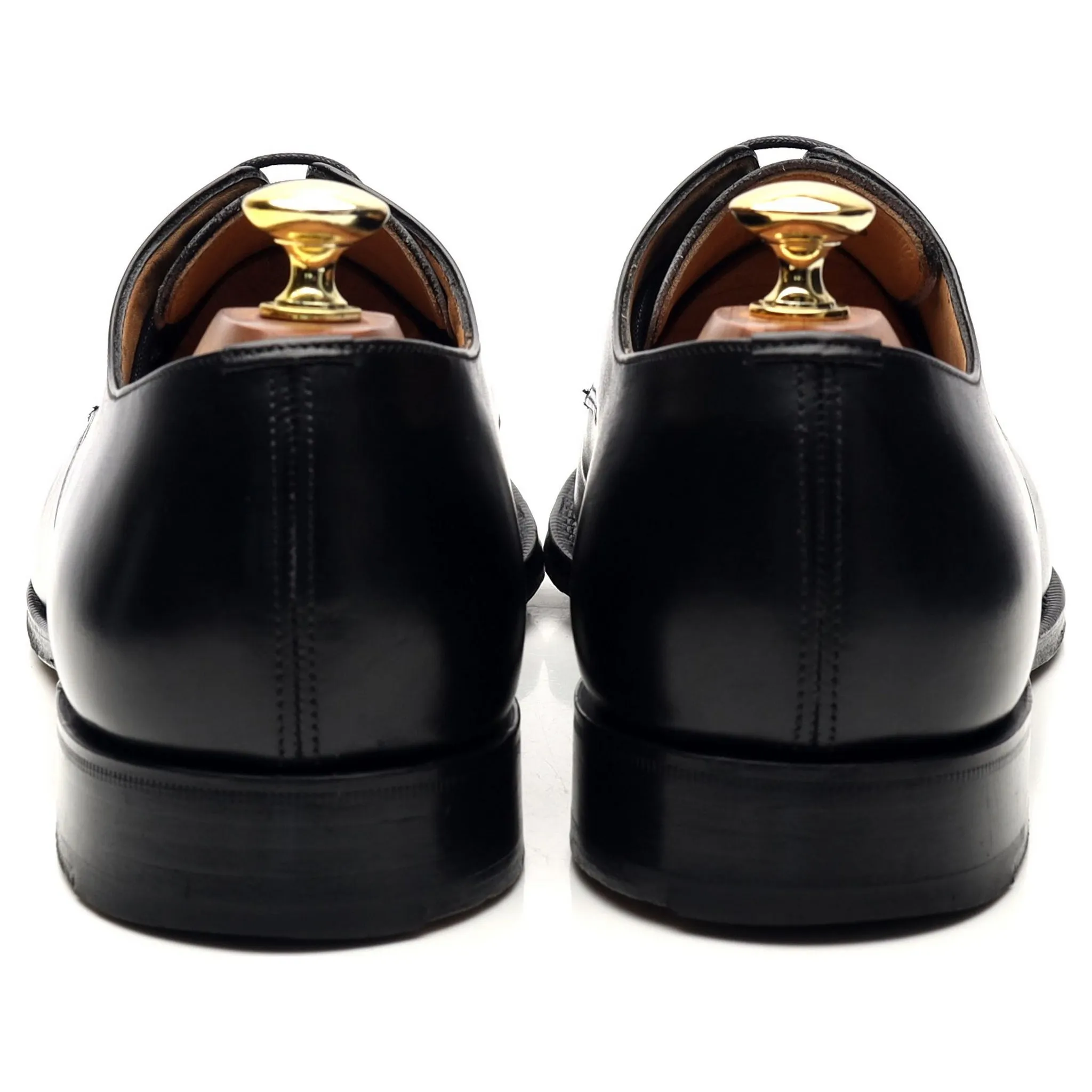 'Coram' Black Leather Derby UK 8.5 F