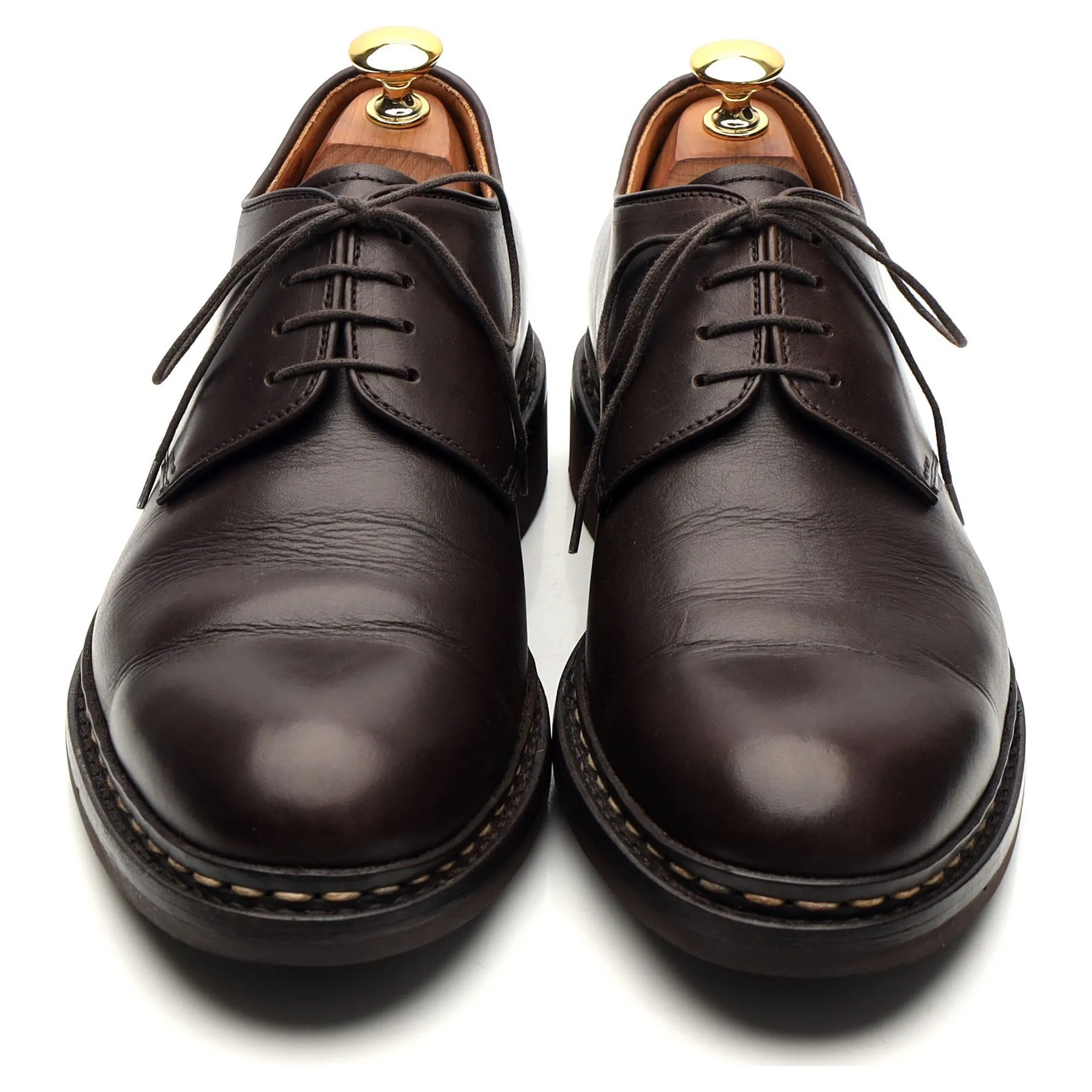 'Crocus' Dark Brown Leather Derby UK 6.5