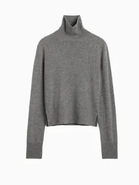 Cropped turtleneck jumper