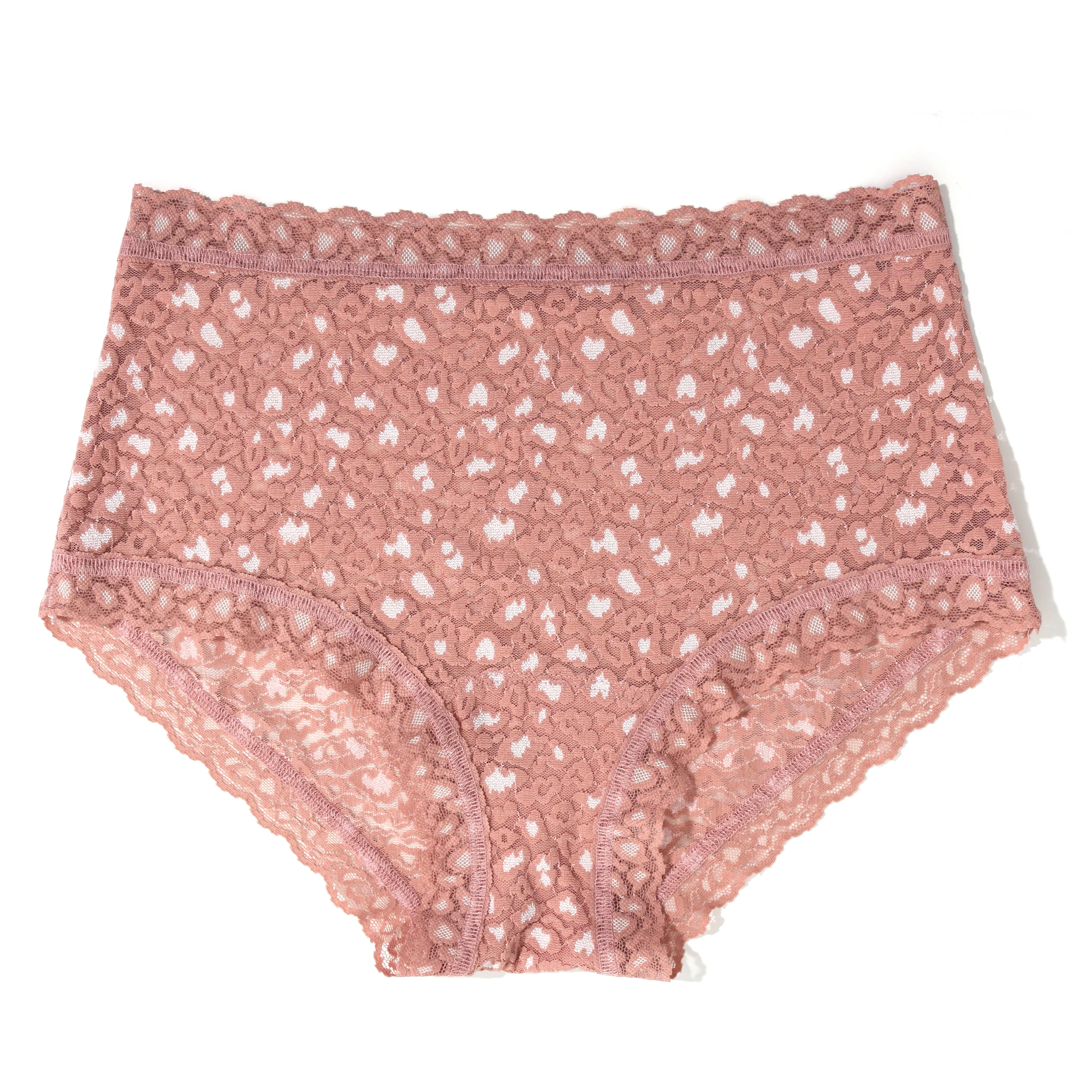 Cross-Dyed High Rise Boyshort | Desert Rose/White