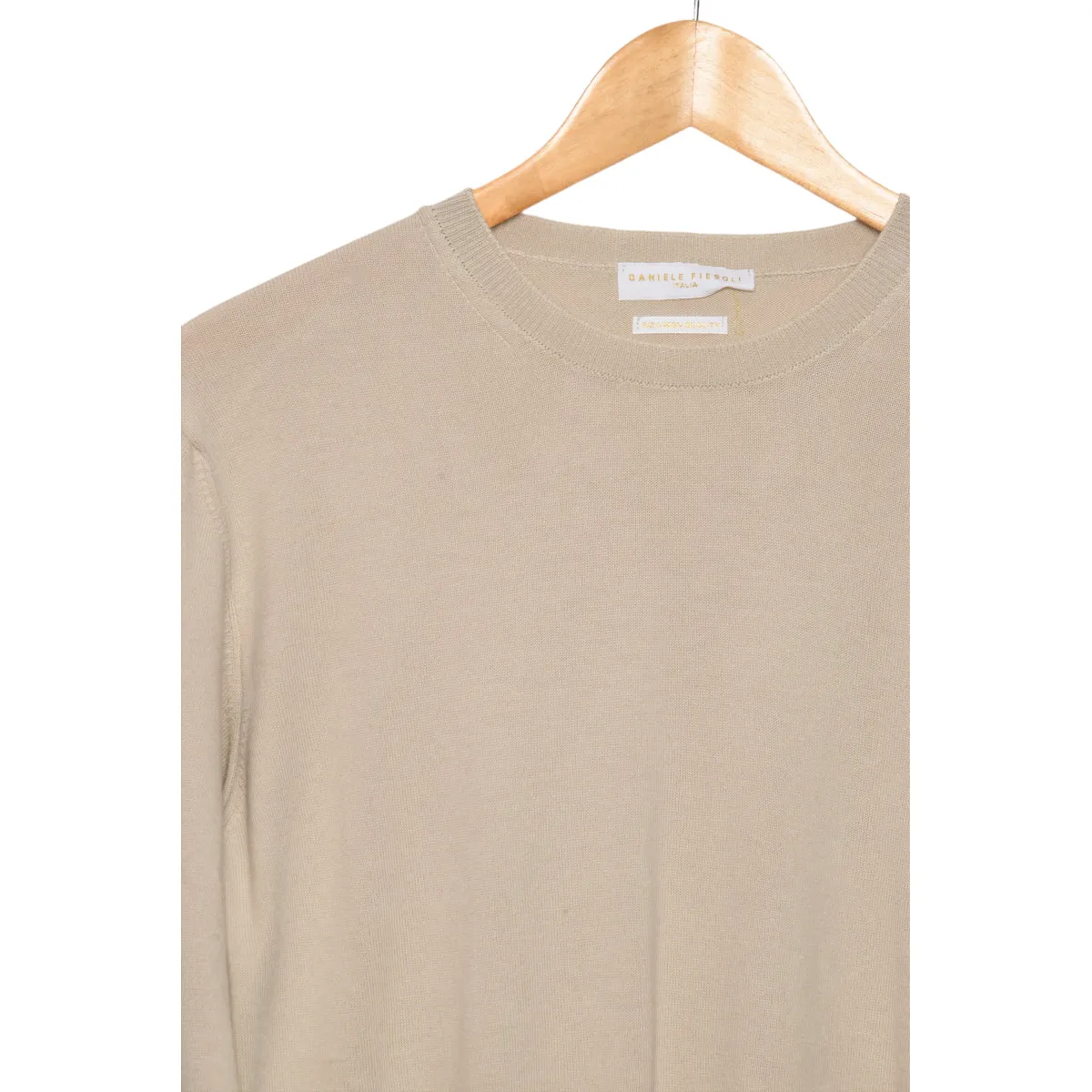 Daniele Fiesoli Cotton Crewneck DF 0320 36 sabbia