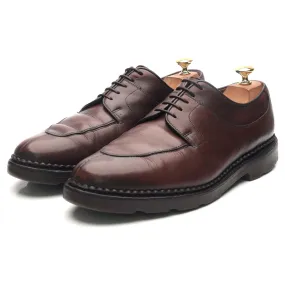 Dark Brown Leather Split Toe Derby UK 10.5