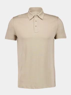 Desert Lyocell Organic Cotton Short-Sleeved Polo Shirt