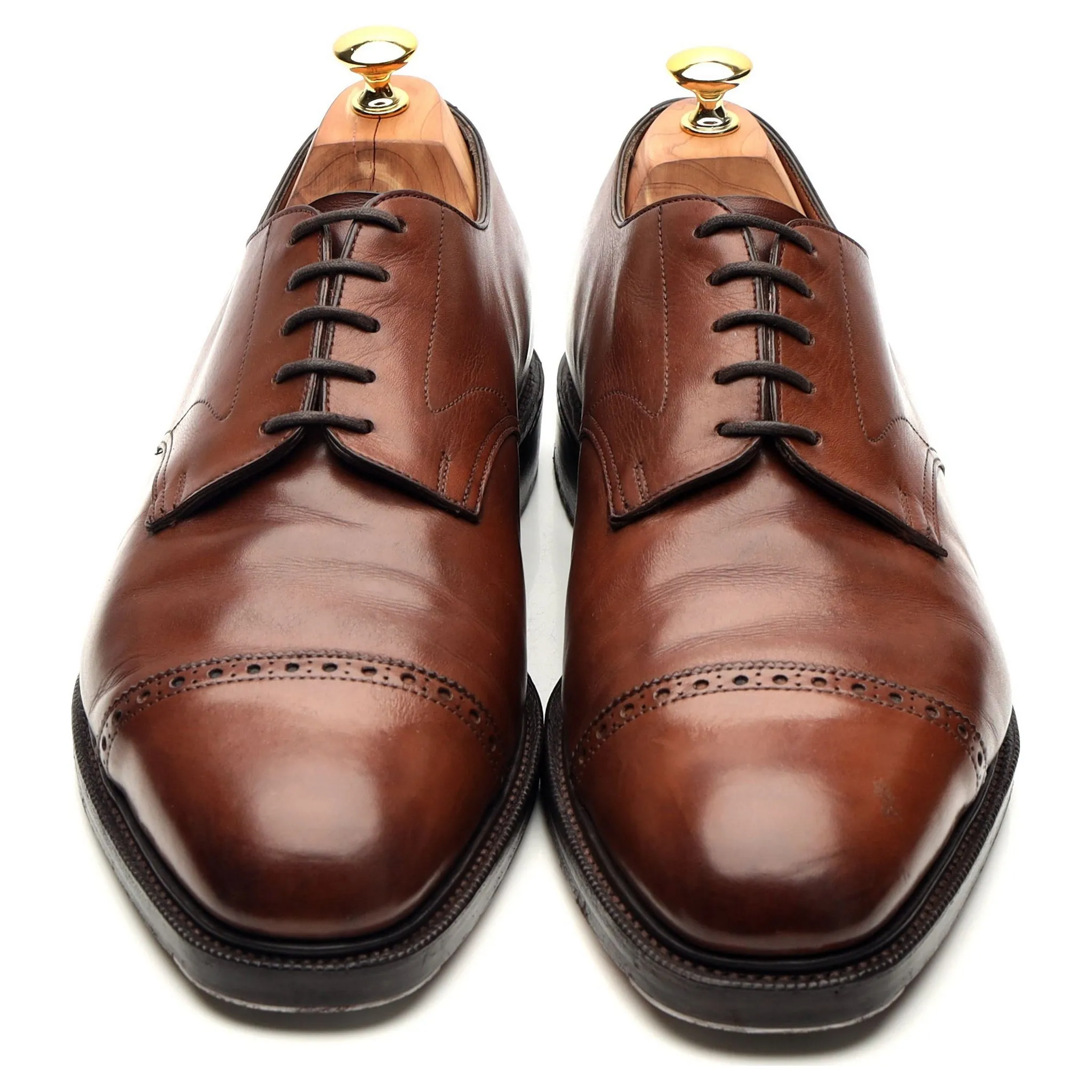 'Dundee' Dark Brown Leather Derby UK 11 F