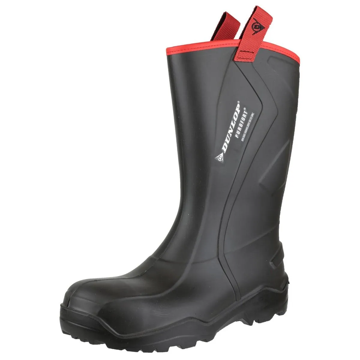 Dunlop Purofort+ Rugged Full Safety Wellingtons Black