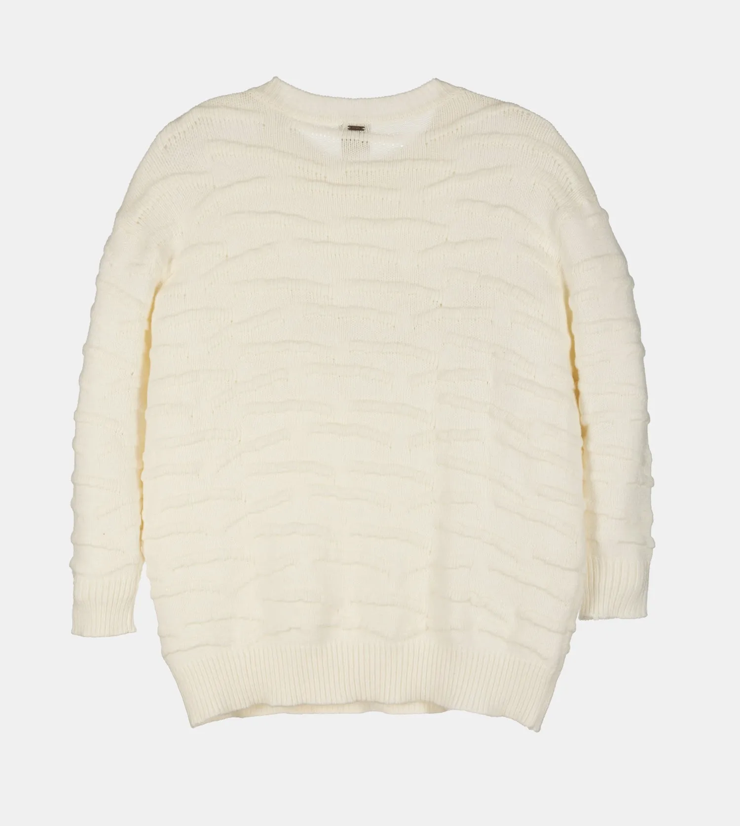 Ecru knitted jumper