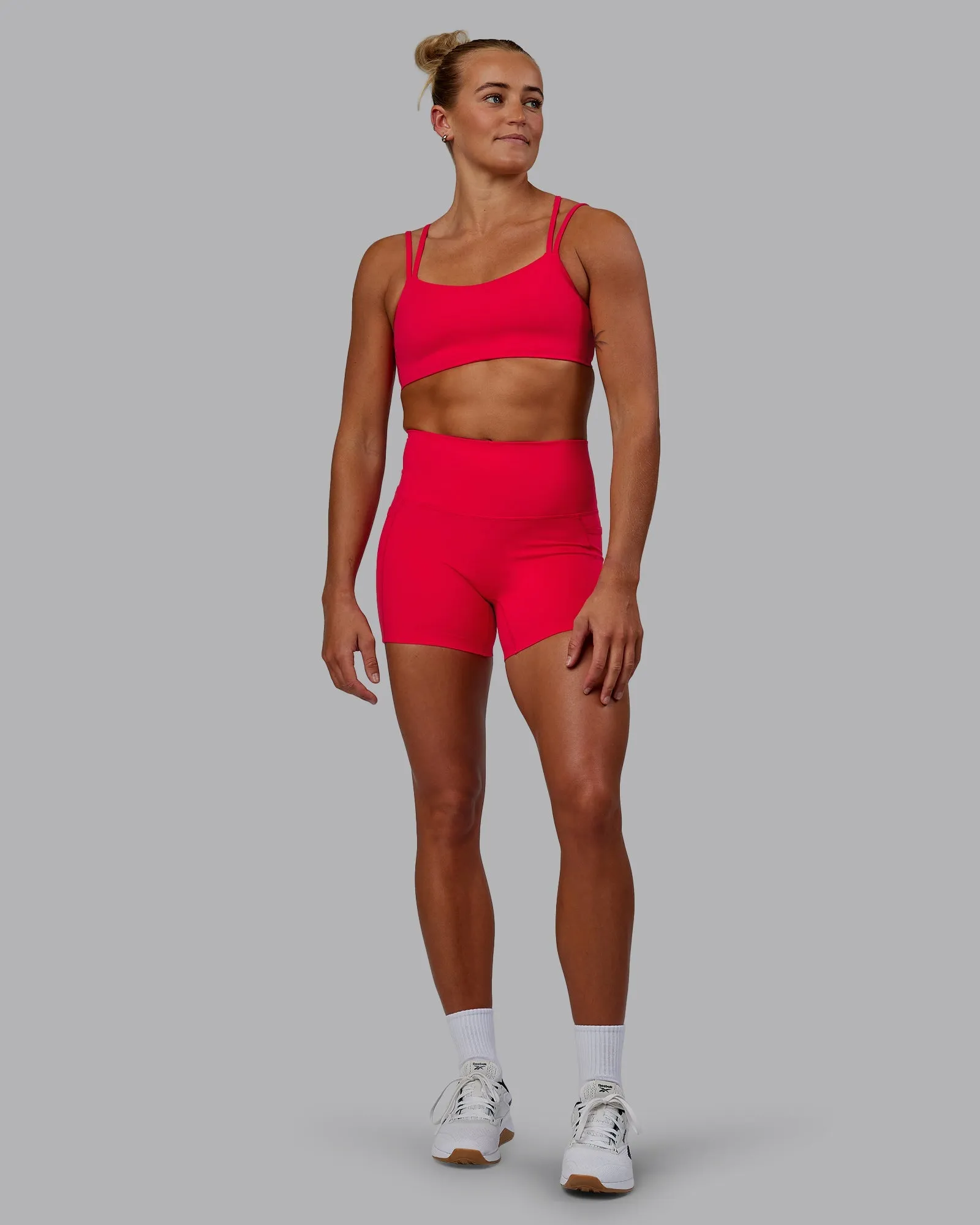 Elixir X-Length Shorts With Pockets - Scarlet