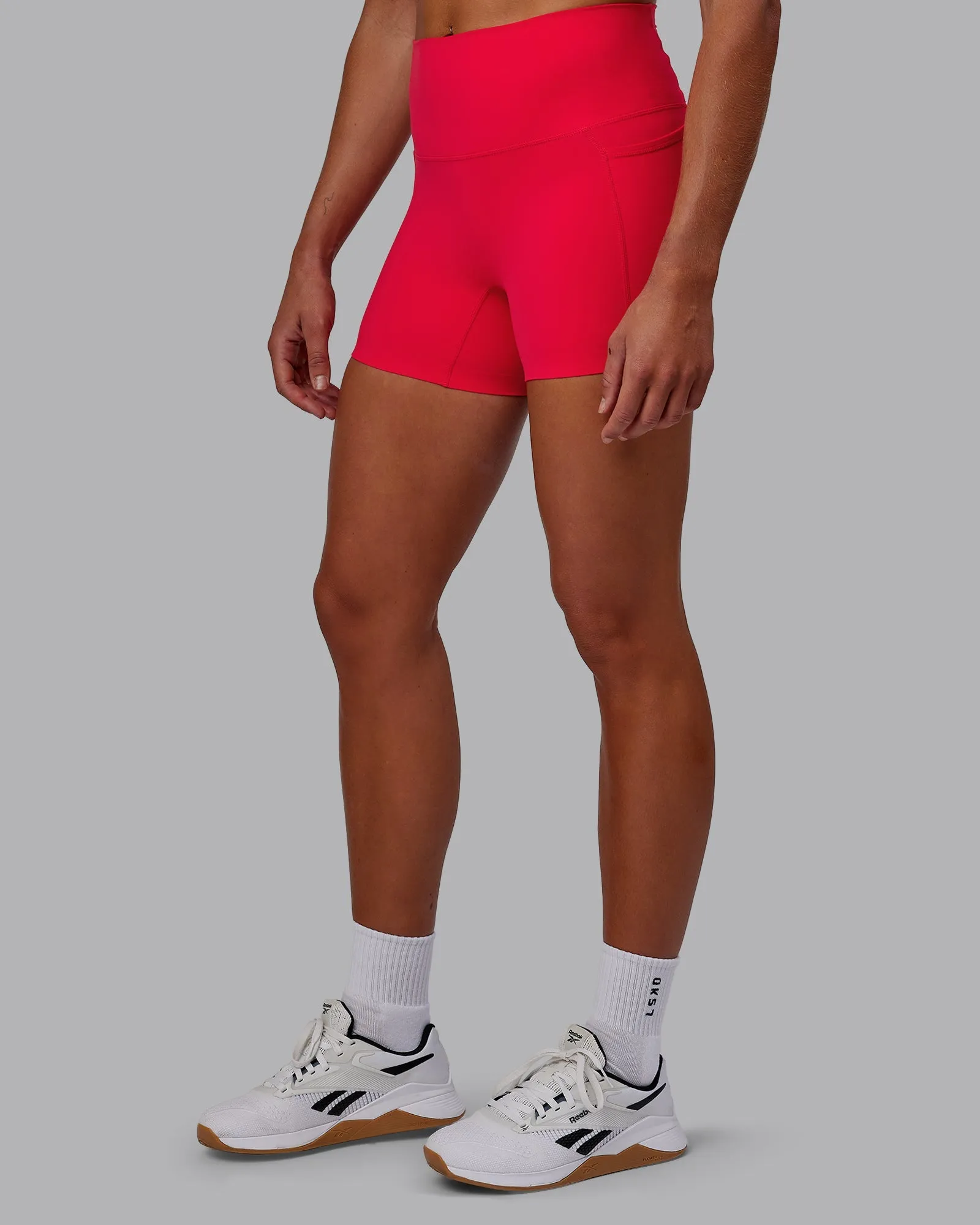 Elixir X-Length Shorts With Pockets - Scarlet