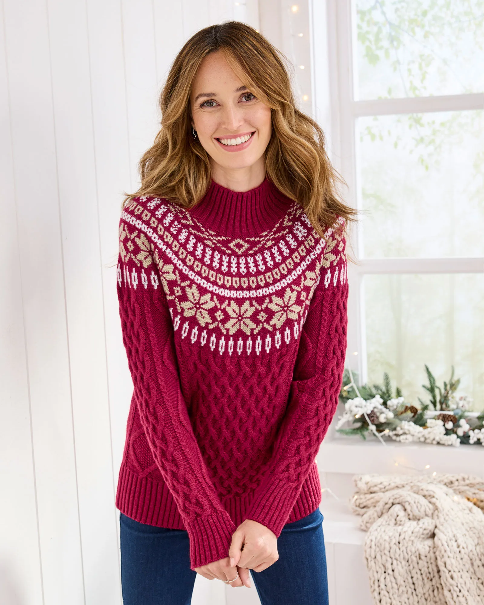 Fair Isle Turtleneck Jumper